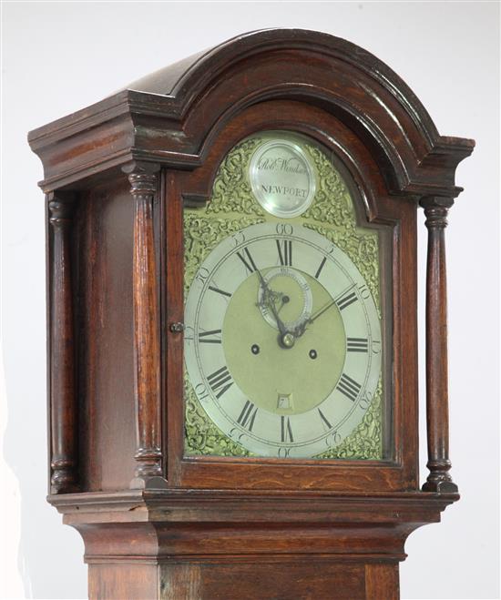 A George III oak eight day longcase clock, 6ft 1in.